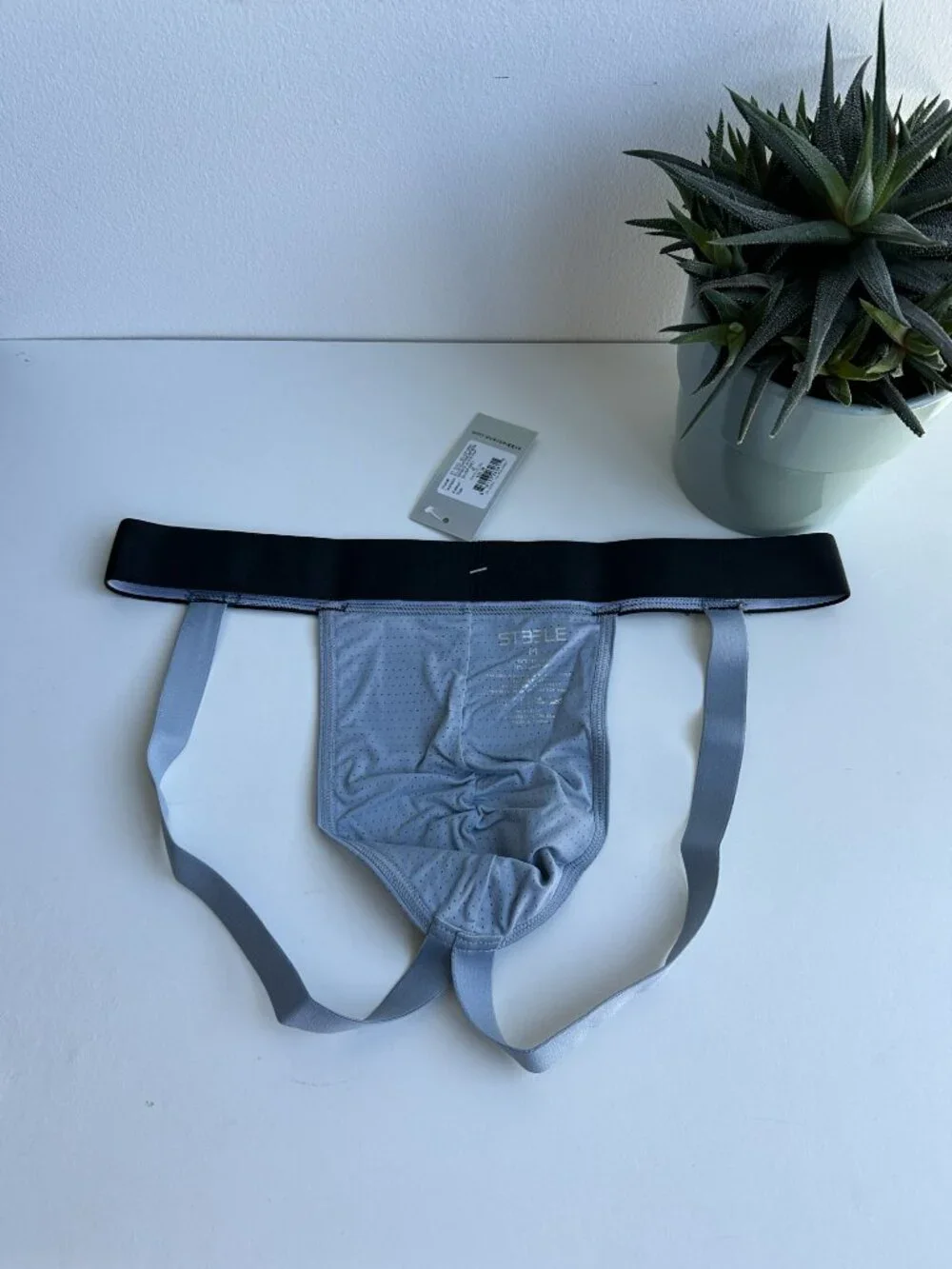 ST33LE - Low Rise Jockstrap - Silver Gray (M)